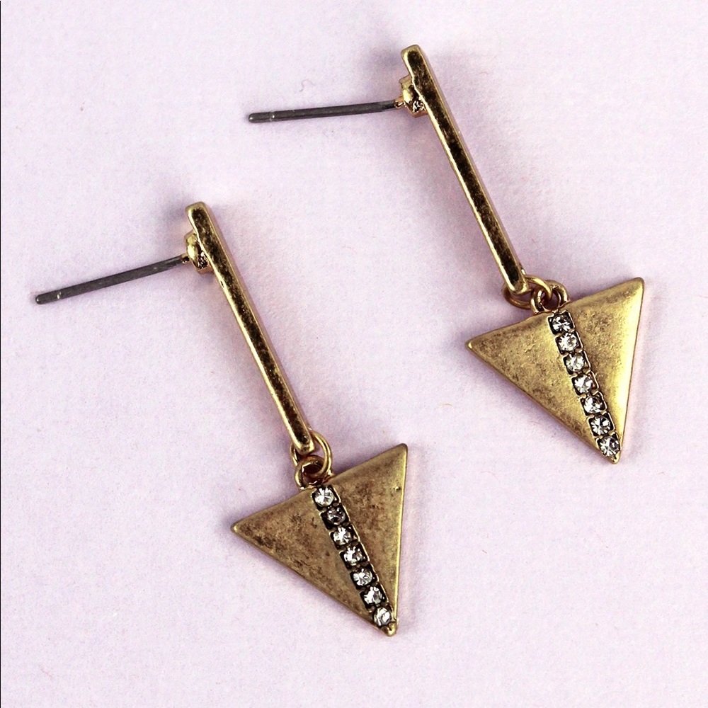 Canvas - Triangle Drop Earrings